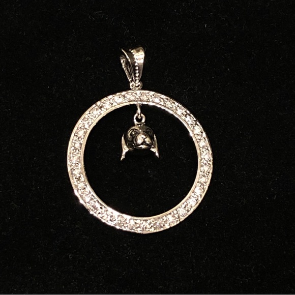NWOT CZ Necklace pendant or Dog Charm - Picture 4 of 5